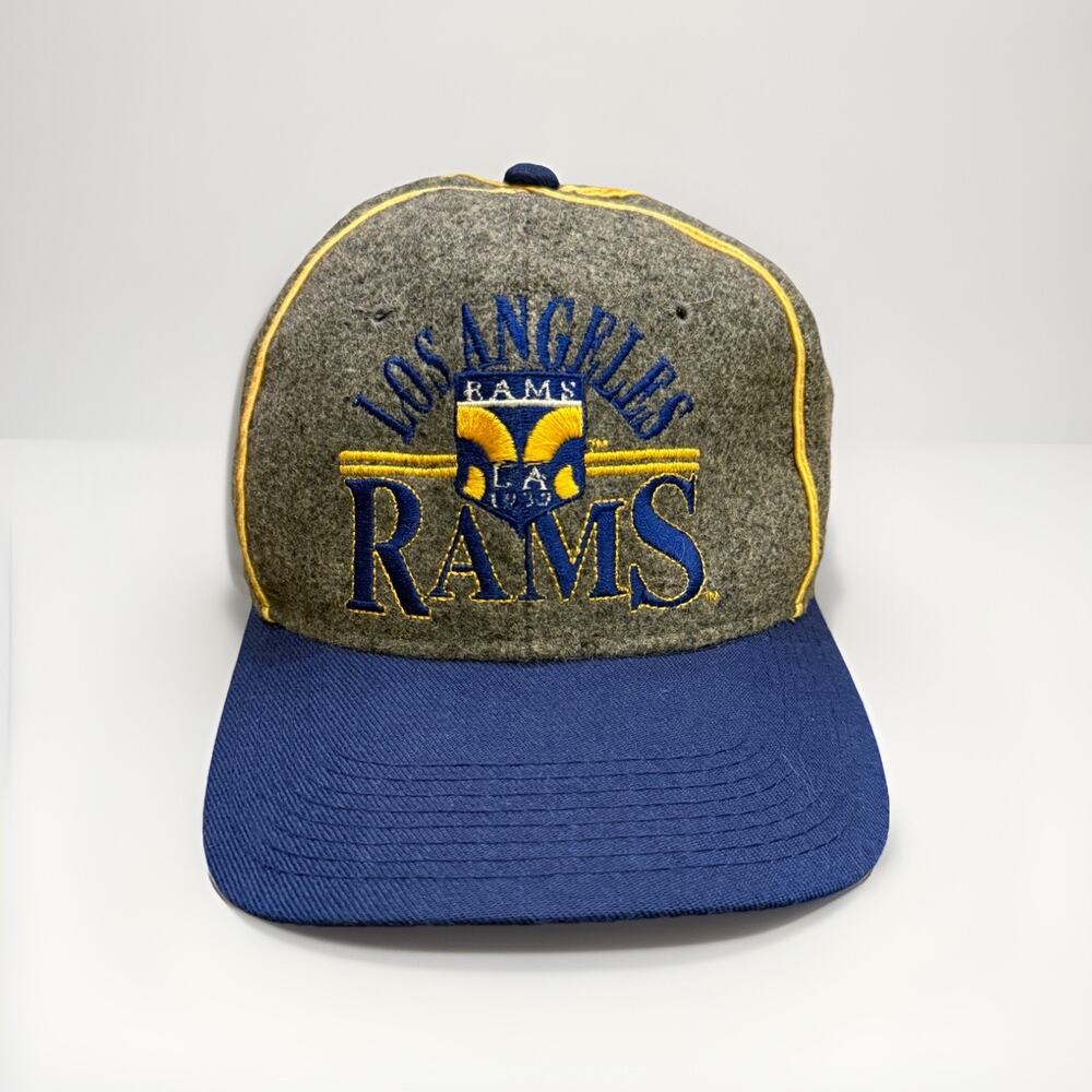 Vintage 90s The Game NFL Los Angeles Rams Adjustable SnapBack Hat Baseball Cap
